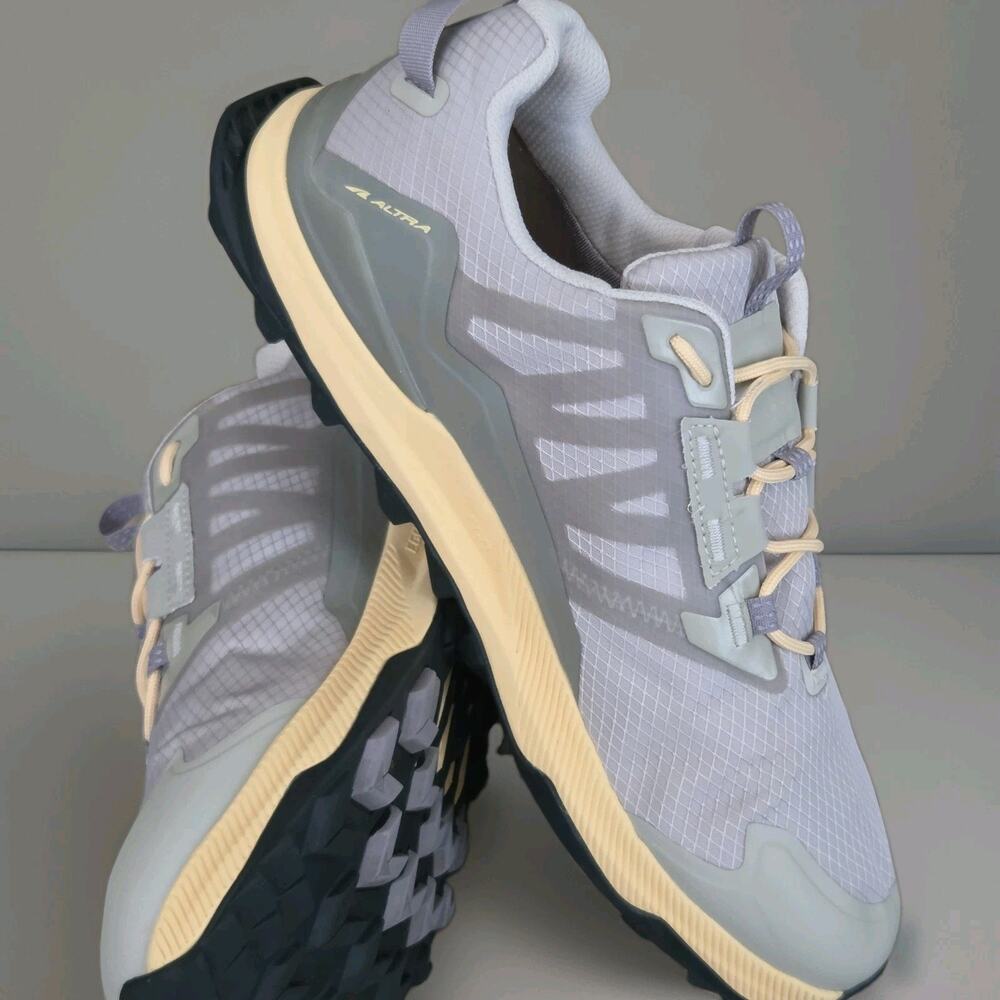 Altra Lone Peak All-WTHR Low 2 Women's Size 11 Gray Orange Trail Running Shoes